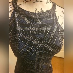Venus ~ Navy Glittery Bodycon Dress